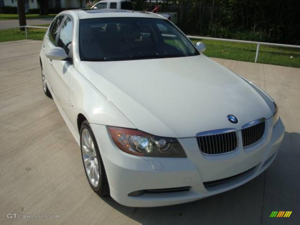 2006 3 Series 330xi Sedan - Alpine White / Beige photo #2