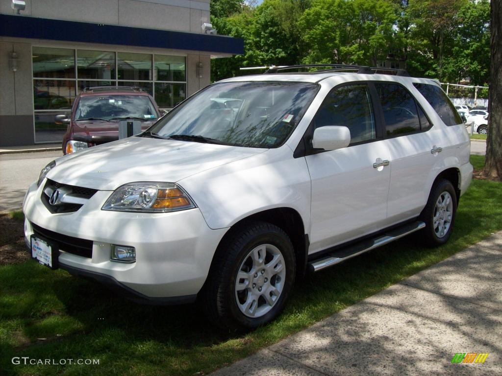 2006 MDX  - Aspen White Pearl / Saddle photo #3