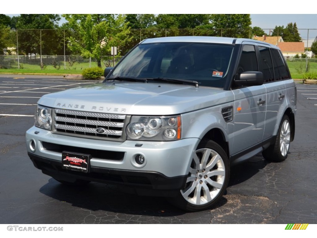 2007 Range Rover Sport Supercharged - Zermatt Silver Metallic / Ebony Black photo #1