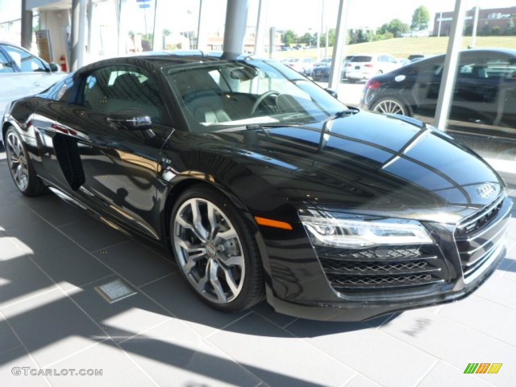 Panther Black Crystal 2015 Audi R8 V10 Exterior Photo #95443217