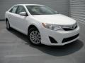 2014 Super White Toyota Camry LE  photo #2