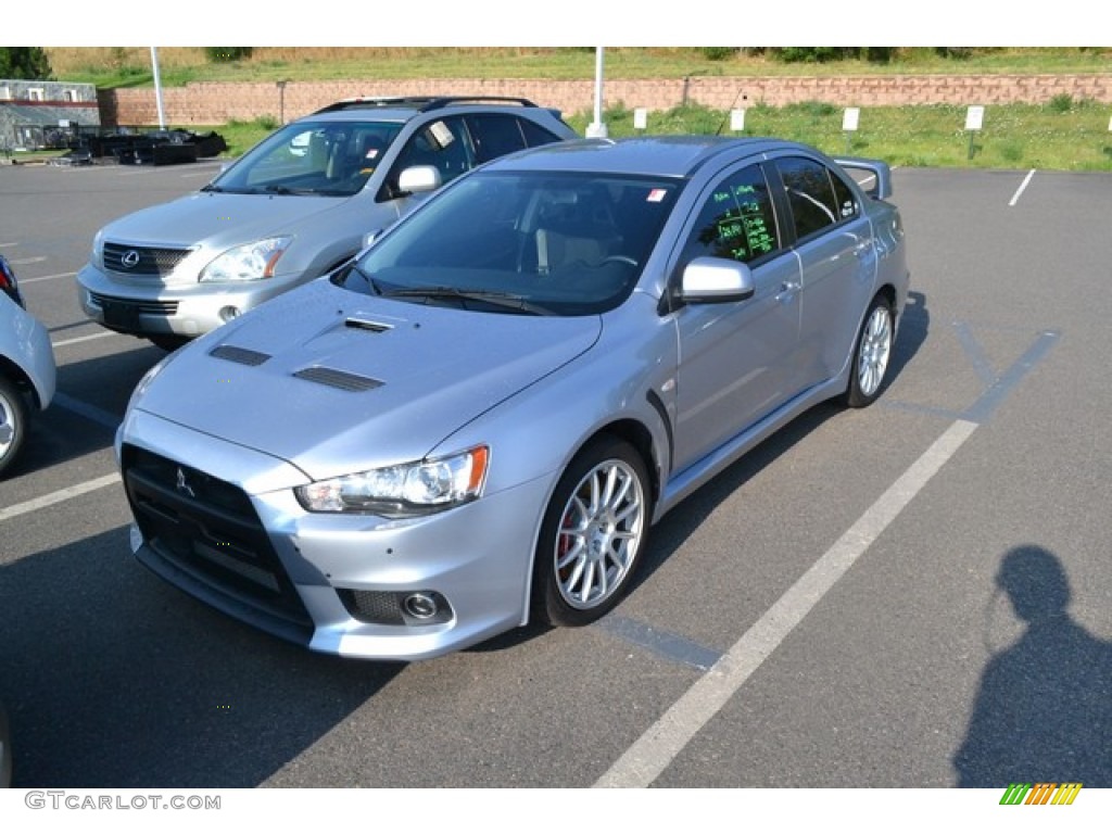 2008 Lancer Evolution GSR - Apex Silver Metallic / Black photo #4