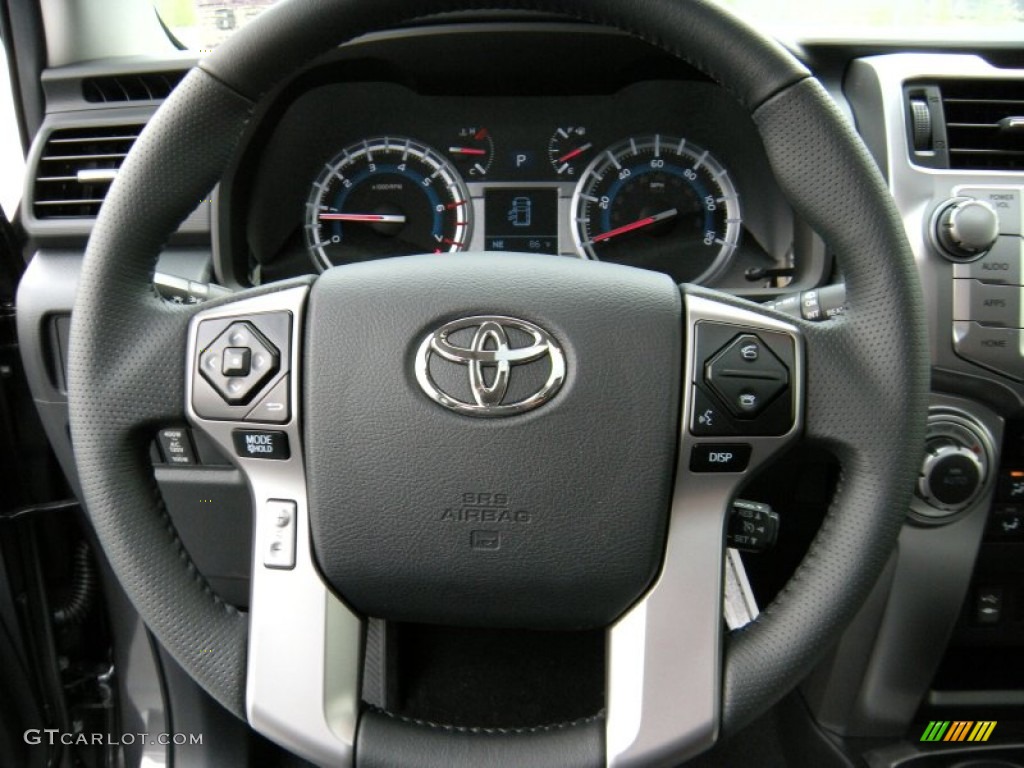2014 Toyota 4Runner Limited Black Steering Wheel Photo #95447918