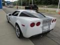 Arctic White/60th Anniversary Pearl Silver Blue Stripes 2013 Chevrolet Corvette Grand Sport Coupe Exterior