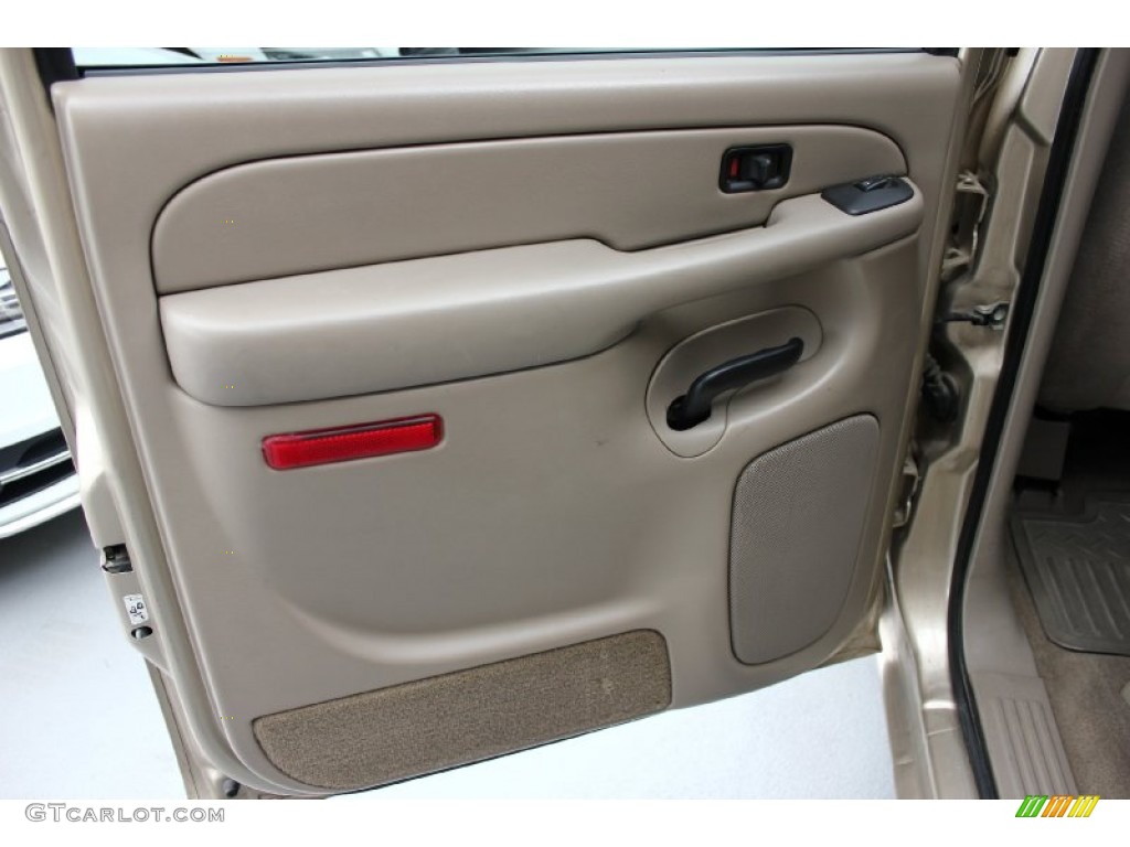 2005 Chevrolet Silverado 1500 LS Crew Cab Tan Door Panel Photo #95449202