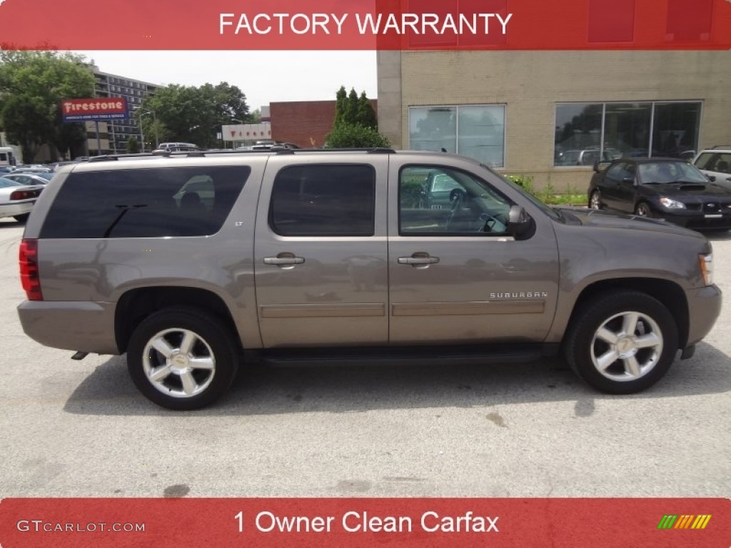 2012 Suburban LT 4x4 - Graystone Metallic / Light Cashmere/Dark Cashmere photo #2