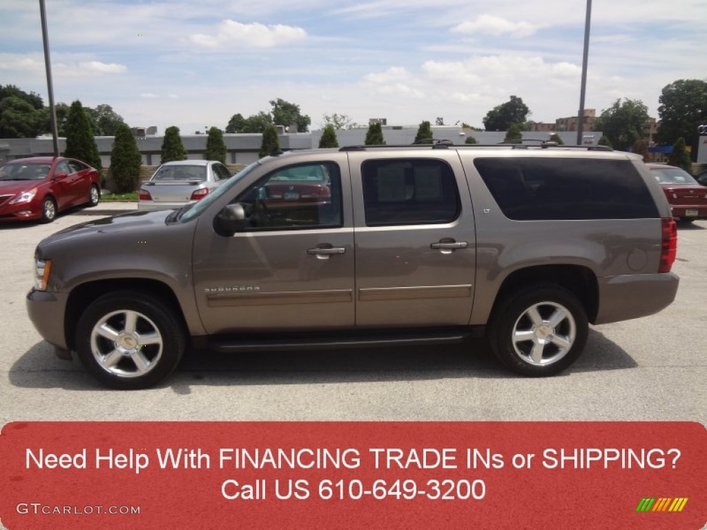 2012 Suburban LT 4x4 - Graystone Metallic / Light Cashmere/Dark Cashmere photo #8
