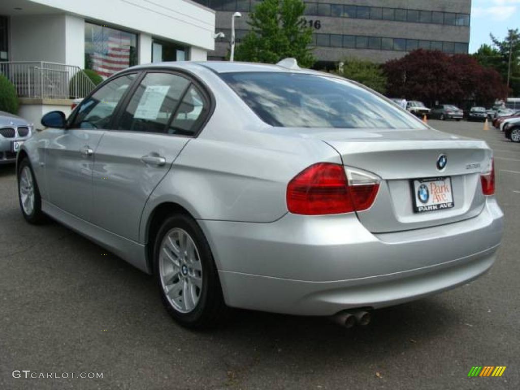 2007 3 Series 328i Sedan - Titanium Silver Metallic / Black photo #6