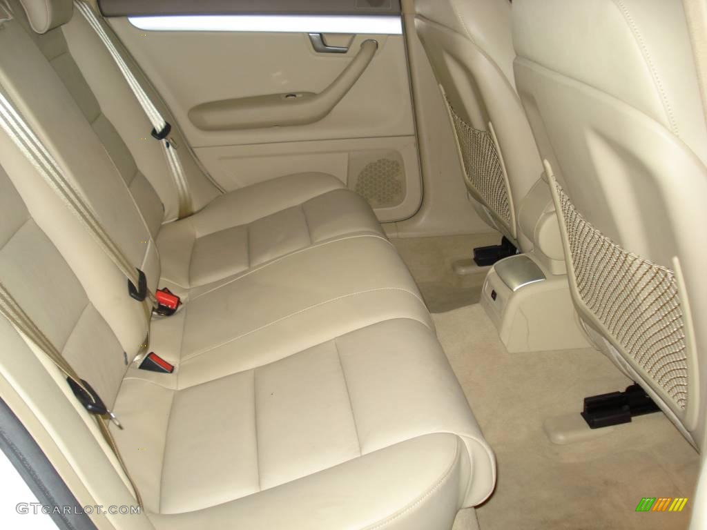2008 A4 2.0T quattro Sedan - Ibis White / Beige photo #9