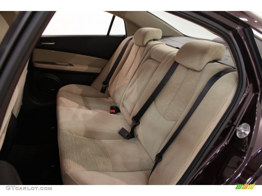 2010 MAZDA6 i Sport Sedan - Black Cherry Metallic / Beige photo #13