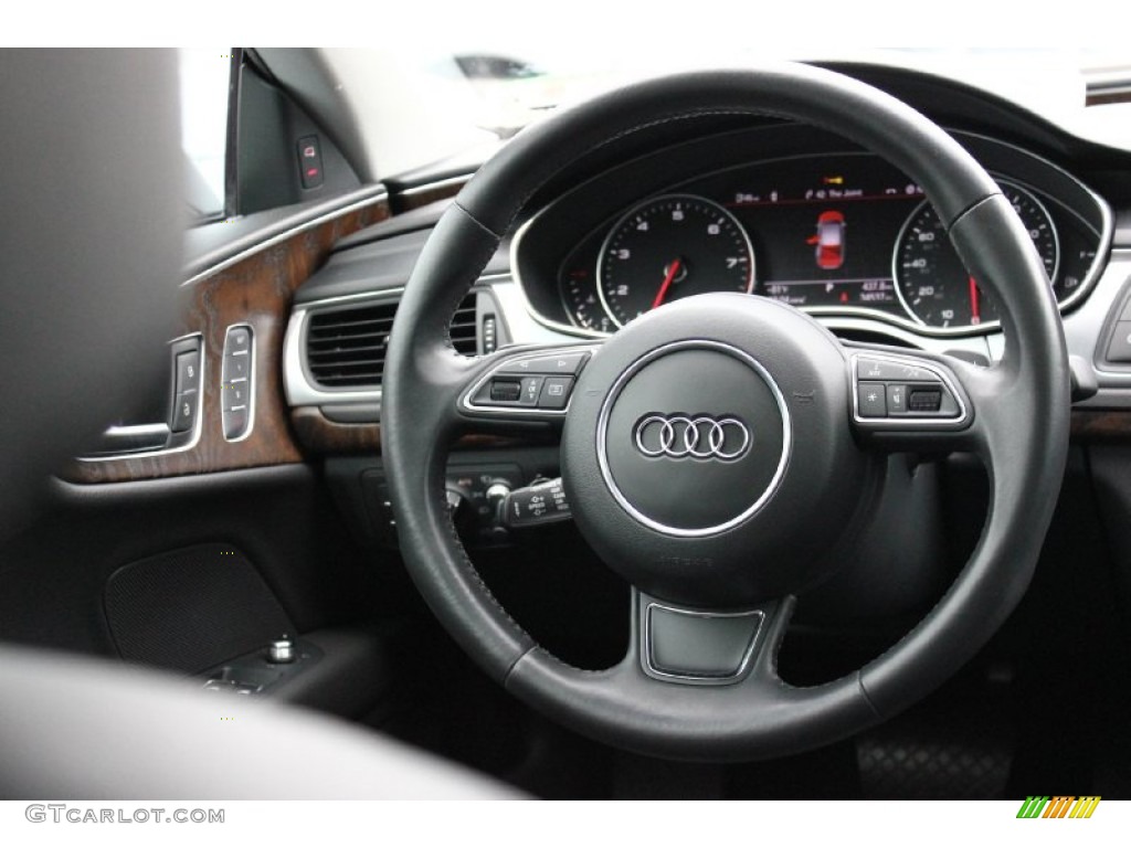 2012 A7 3.0T quattro Premium - Brilliant Black / Black photo #48