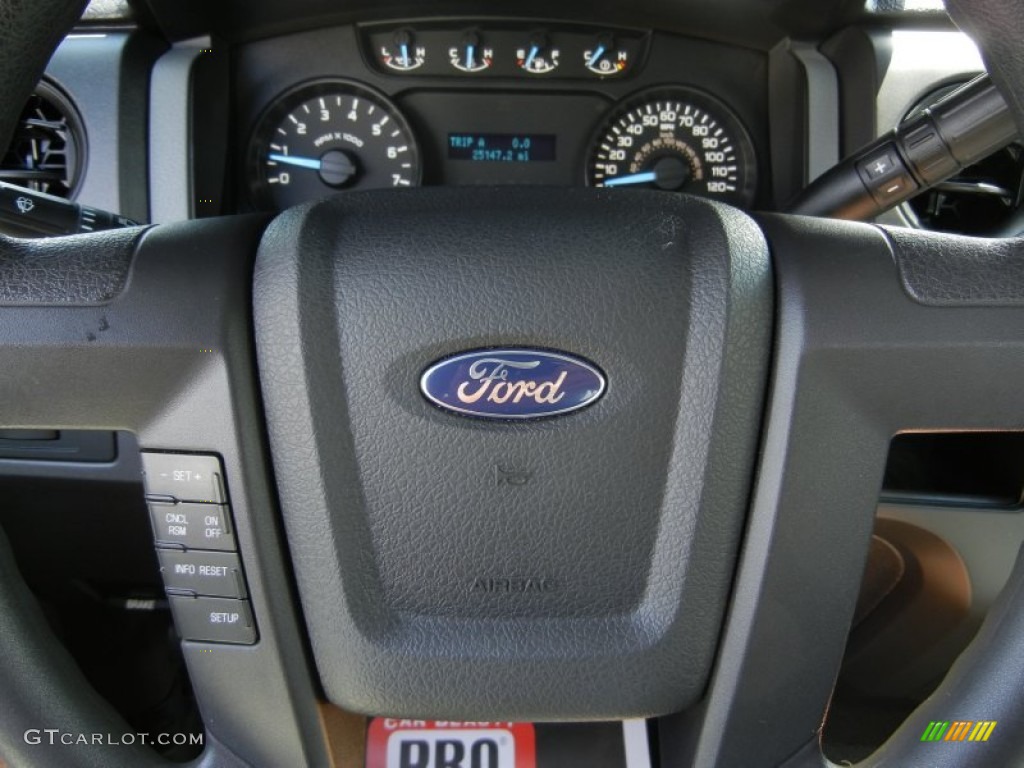 2011 F150 STX Regular Cab - Race Red / Steel Gray photo #25