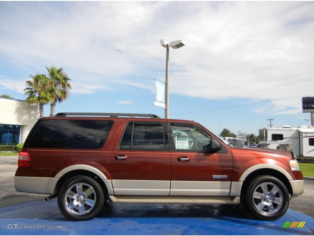 Dark Copper Metallic 2007 Ford Expedition EL Eddie Bauer Exterior Photo #95452148