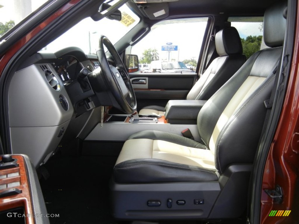 Charcoal Black/Camel Interior 2007 Ford Expedition EL Eddie Bauer Photo #95452292