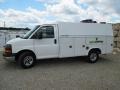 Summit White - Savana Cutaway 3500 Commercial Utility Truck Photo No. 3