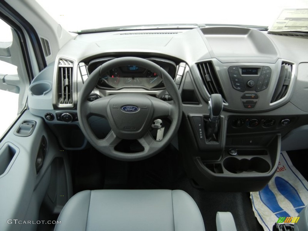 2015 Ford Transit Van 150 MR Long Pewter Dashboard Photo #95452808