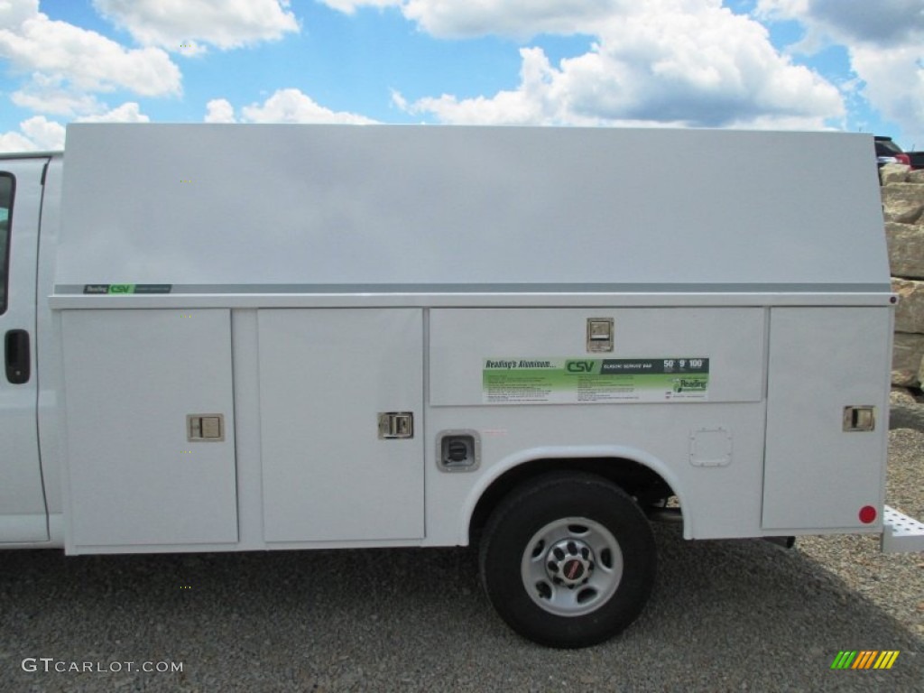 2014 Savana Cutaway 3500 Commercial Utility Truck - Summit White / Medium Pewter photo #15