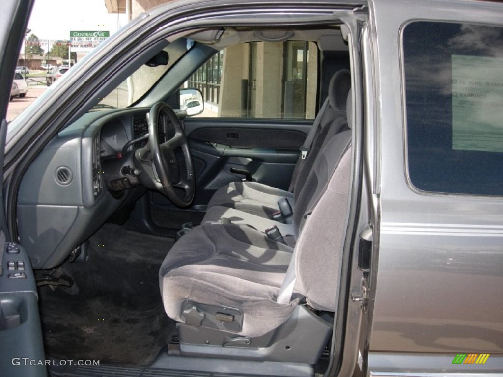 2001 Sierra 1500 SLE Extended Cab 4x4 - Storm Gray Metallic / Graphite photo #4