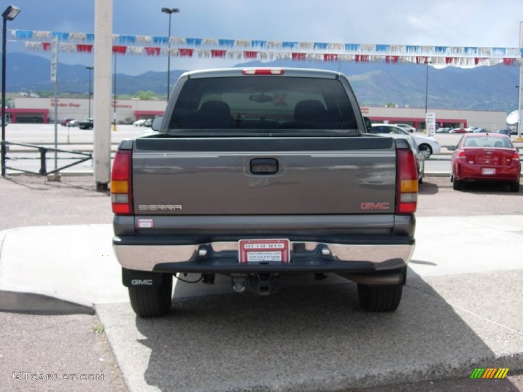 2001 Sierra 1500 SLE Extended Cab 4x4 - Storm Gray Metallic / Graphite photo #10