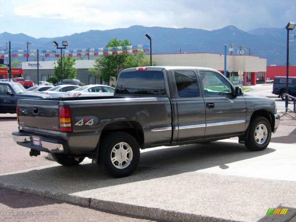 Storm Gray Metallic 2001 GMC Sierra 1500 SLE Extended Cab 4x4 Exterior Photo #95453855