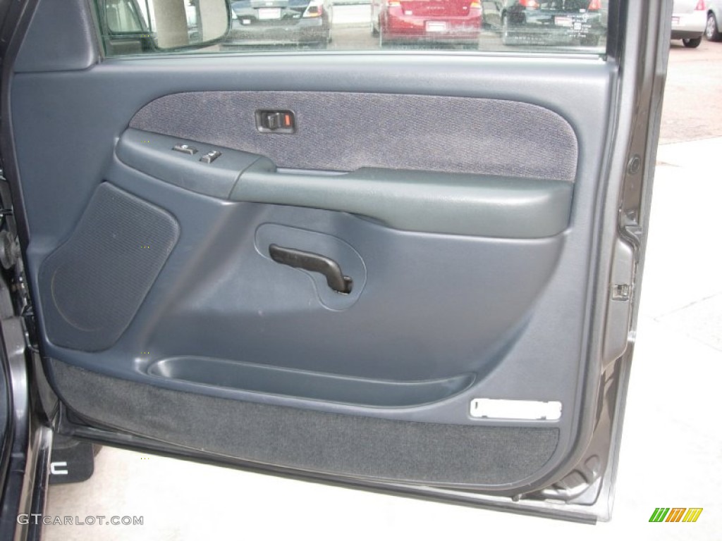 2001 Sierra 1500 SLE Extended Cab 4x4 - Storm Gray Metallic / Graphite photo #21