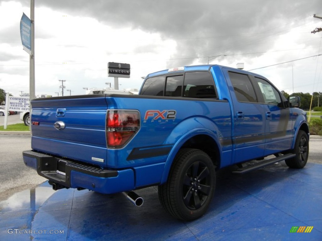 2014 F150 FX2 SuperCrew - Blue Flame / FX Appearance Black Leather/Alcantara photo #3