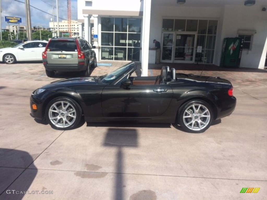 2013 MX-5 Miata Grand Touring Hard Top Roadster - Sparkling Black Mica / Spicy Mocha photo #2