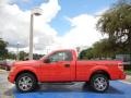 2014 Race Red Ford F150 STX Regular Cab  photo #2