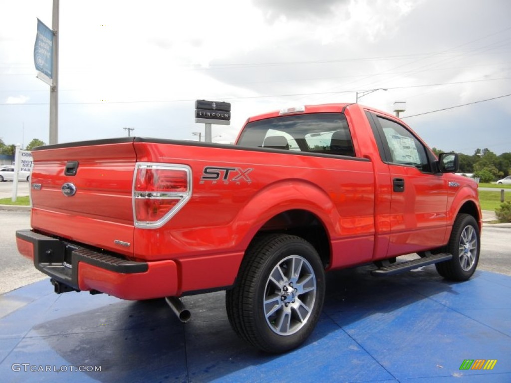 Race Red 2014 Ford F150 STX Regular Cab Exterior Photo #95456177