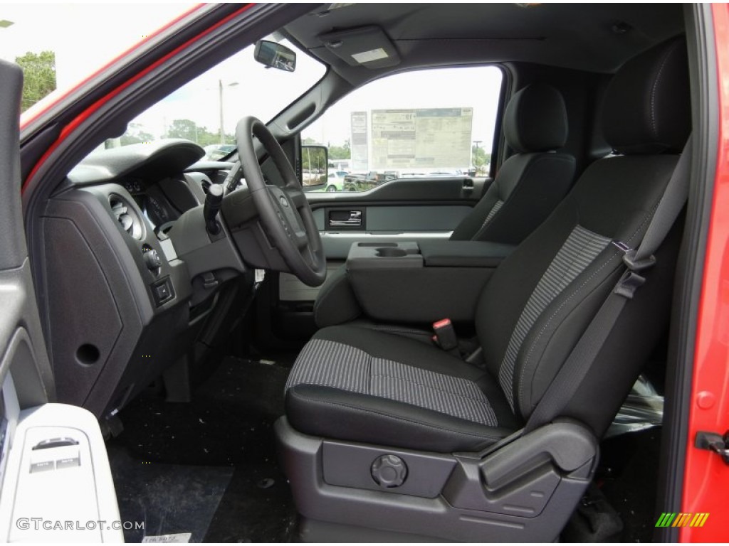 Black Interior 2014 Ford F150 STX Regular Cab Photo #95456249