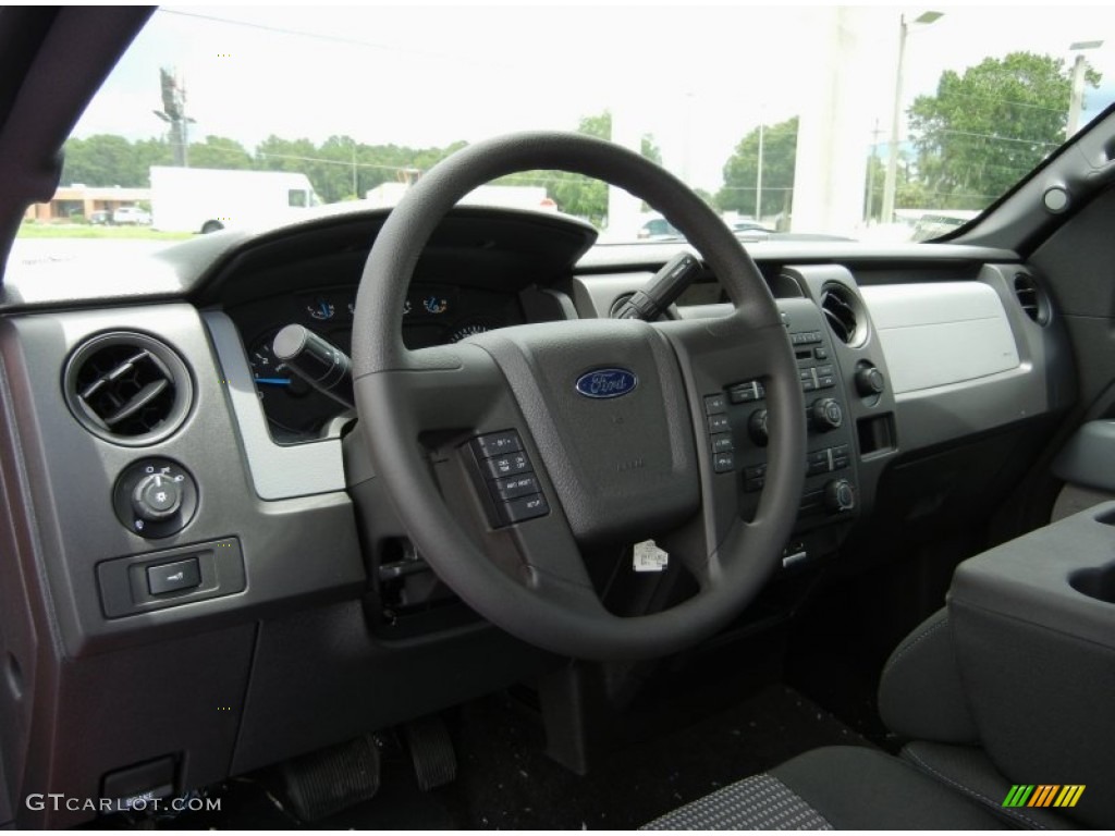 2014 Ford F150 STX Regular Cab Black Dashboard Photo #95456272
