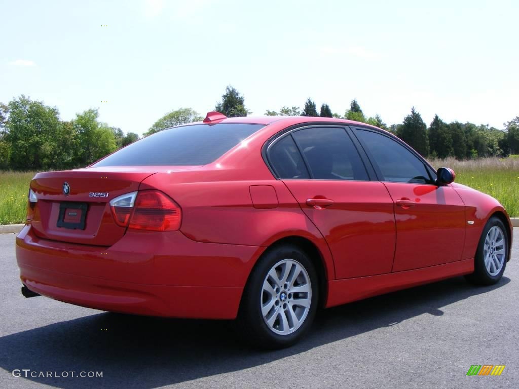 2006 3 Series 325i Sedan - Electric Red / Black photo #3