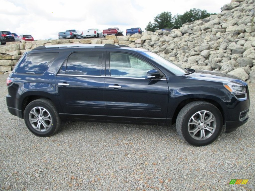Dark Sapphire Blue Metallic 2015 GMC Acadia SLT AWD Exterior Photo #95458349