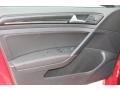 Titan Black Leather 2015 Volkswagen Golf GTI 4-Door 2.0T SE Door Panel