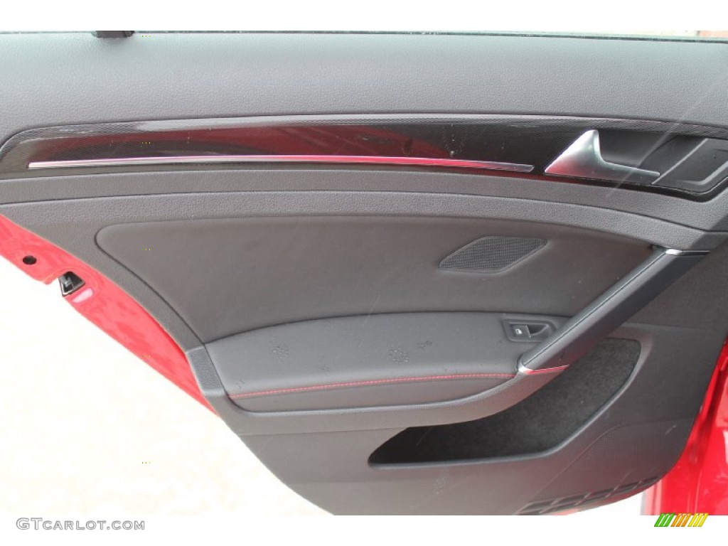 2015 Volkswagen Golf GTI 4-Door 2.0T SE Titan Black Leather Door Panel Photo #95462267