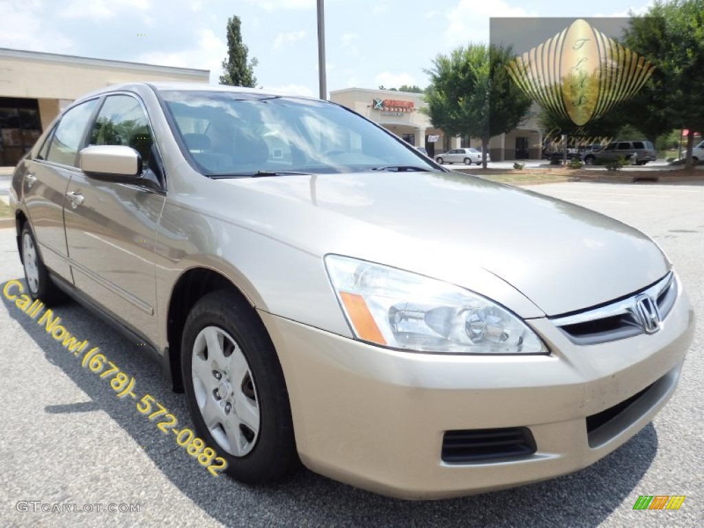 2006 Accord LX Sedan - Desert Mist Metallic / Ivory photo #1