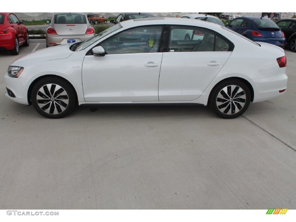 Oryx White 2014 Volkswagen Jetta Hybrid SEL Exterior Photo #95462390