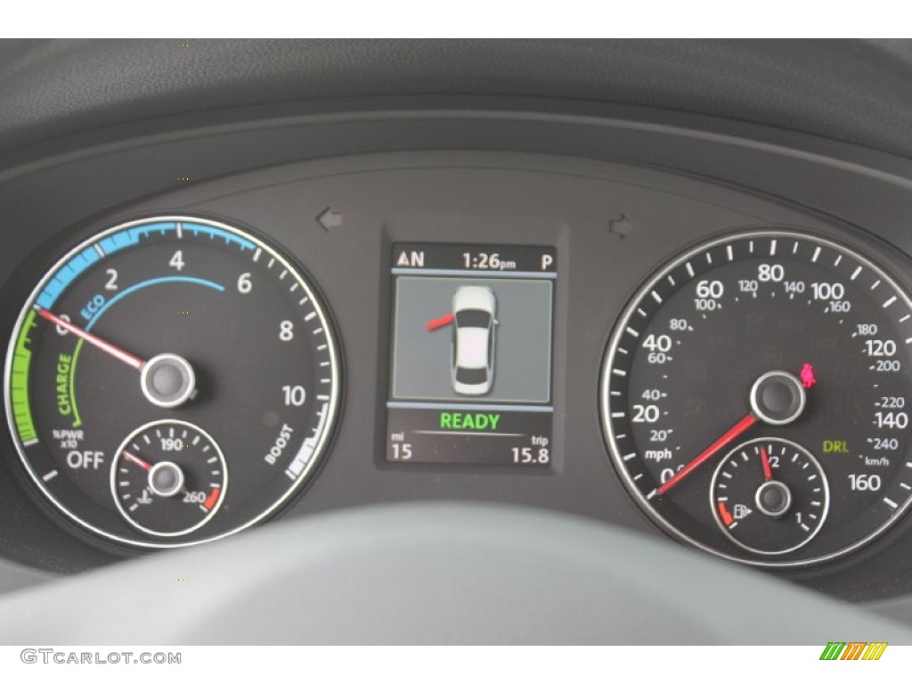 2014 Volkswagen Jetta Hybrid SEL Gauges Photo #95462570