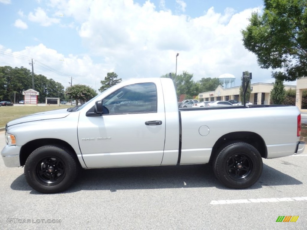 2005 Ram 1500 SLT Regular Cab - Bright Silver Metallic / Dark Slate Gray photo #4