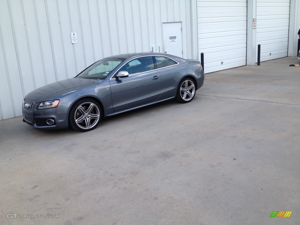 2012 S5 4.2 FSI quattro Coupe - Monsoon Grey Metallic / Black photo #1