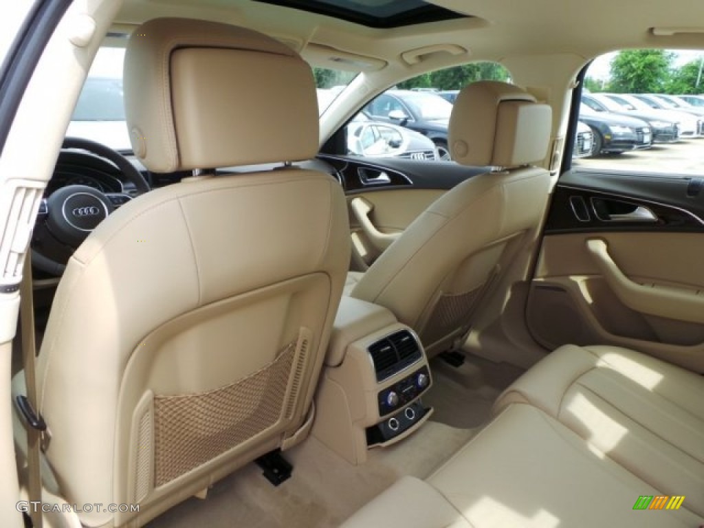 Velvet Beige Interior 2015 Audi A6 3.0T Prestige quattro Sedan Photo #95465191