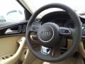 Velvet Beige 2015 Audi A6 3.0T Prestige quattro Sedan Steering Wheel
