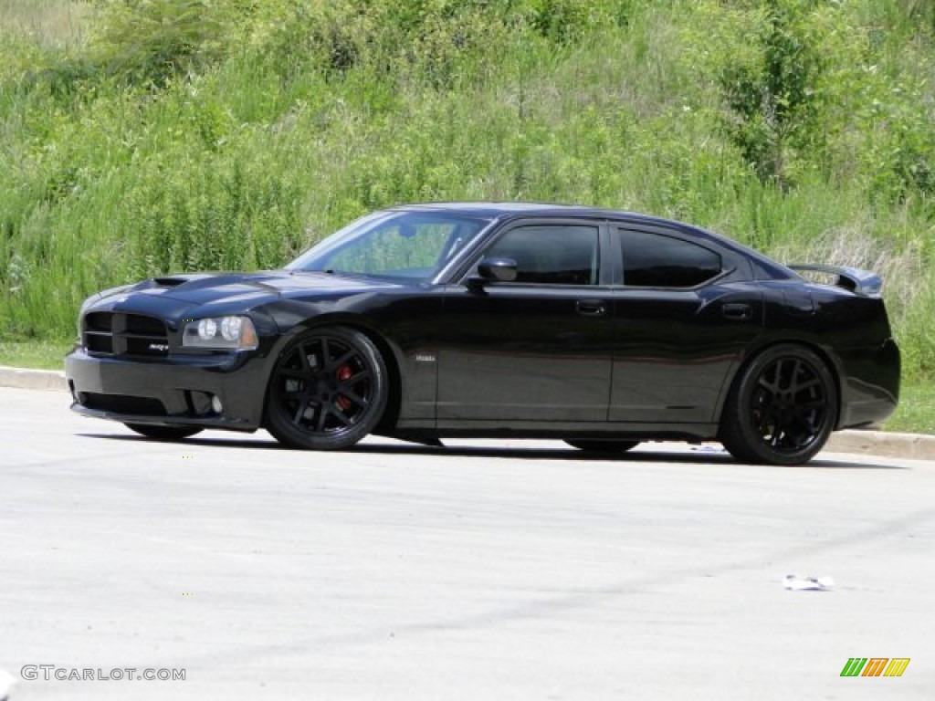 2006 Charger SRT-8 - Brilliant Black Crystal Pearl / Dark Slate Gray/Light Slate Gray photo #2