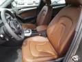 Chestnut Brown/Black Front Seat Photo for 2015 Audi A4 #95465462