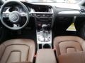 Chestnut Brown/Black Dashboard Photo for 2015 Audi A4 #95465663