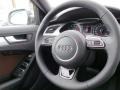 Chestnut Brown/Black 2015 Audi A4 2.0T Premium Plus quattro Steering Wheel