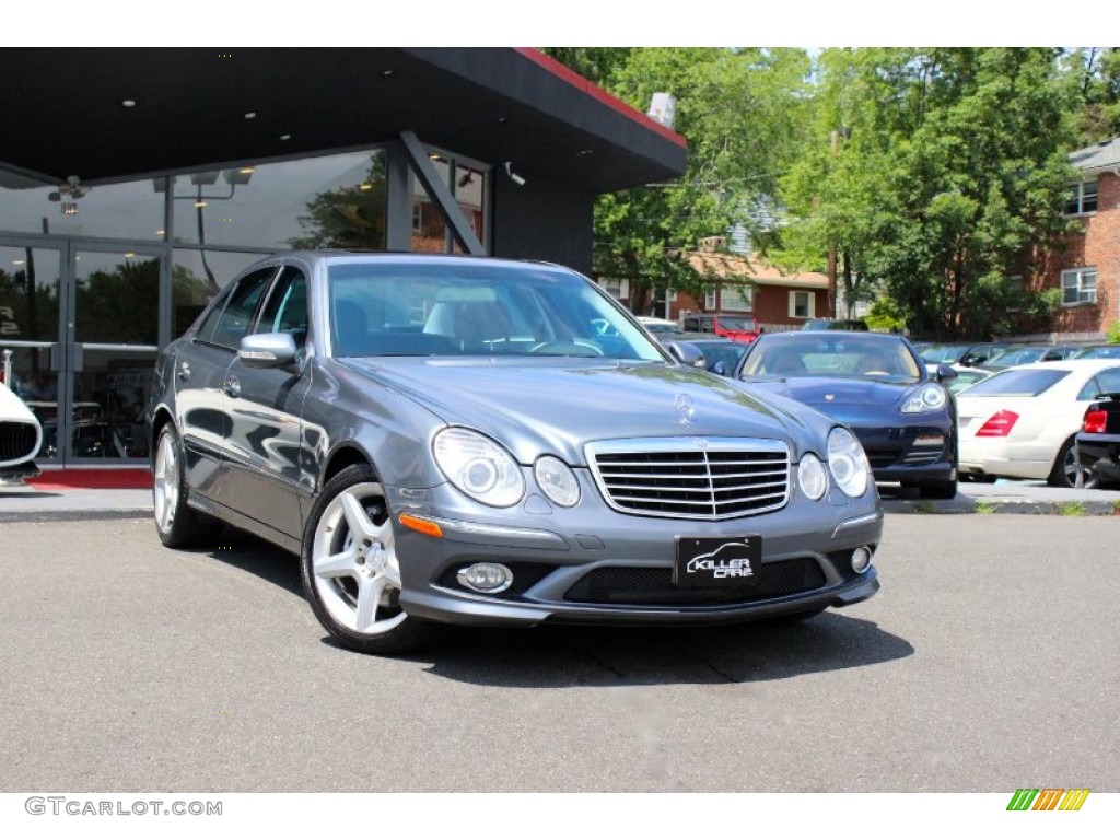 2009 E 350 4Matic Sedan - Flint Grey Metallic / Black photo #1