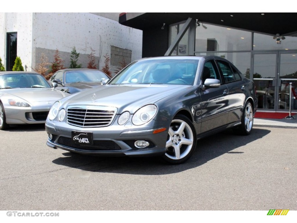 2009 E 350 4Matic Sedan - Flint Grey Metallic / Black photo #3