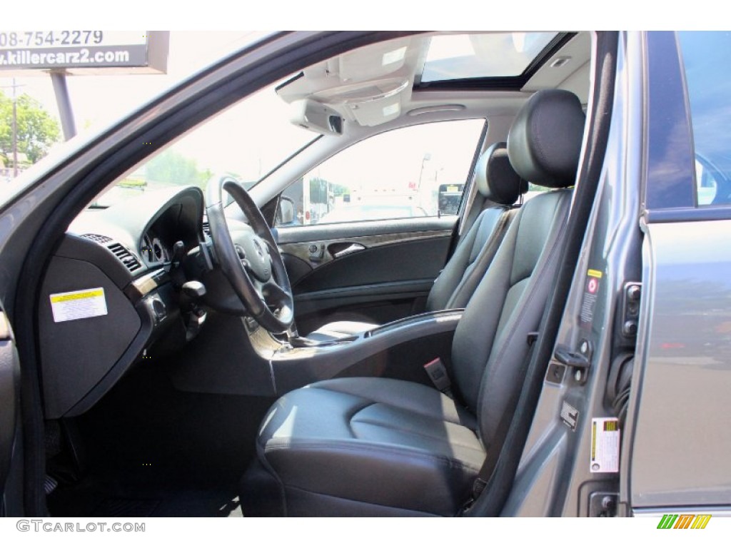 2009 E 350 4Matic Sedan - Flint Grey Metallic / Black photo #6