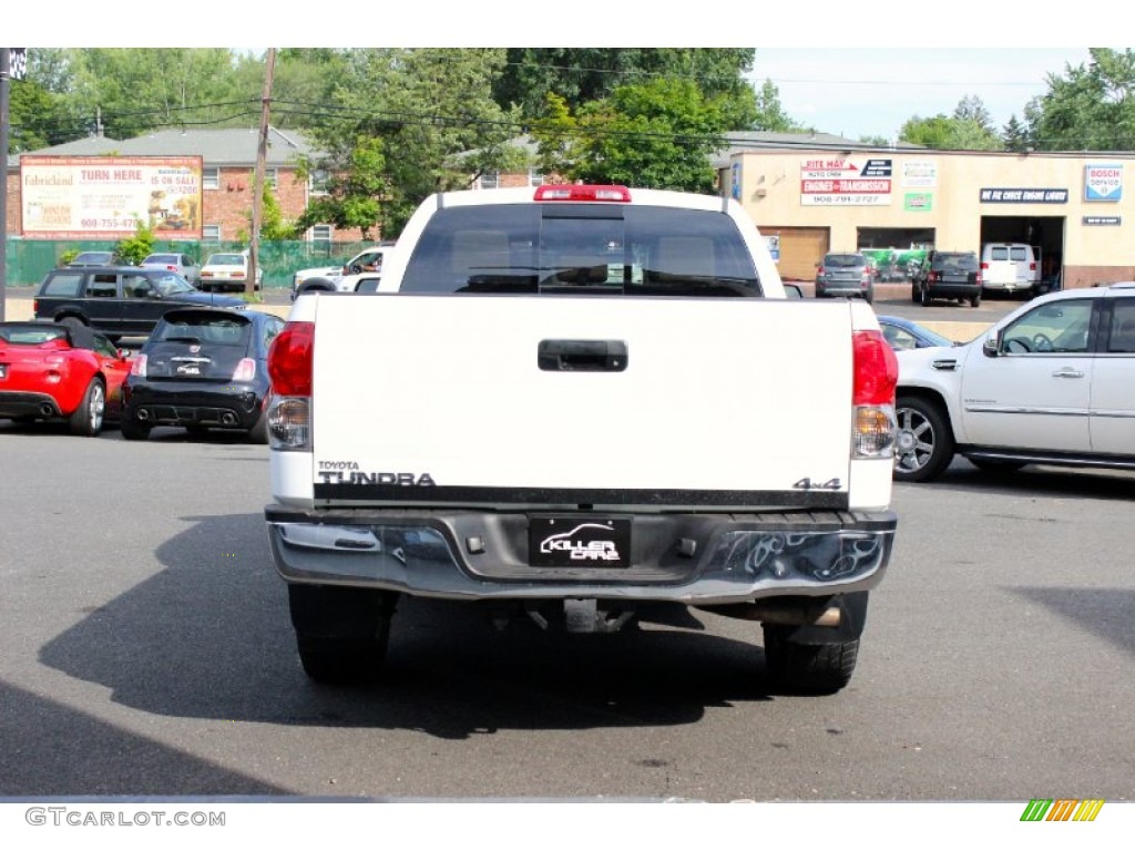 2008 Tundra SR5 Double Cab 4x4 - Super White / Beige photo #5